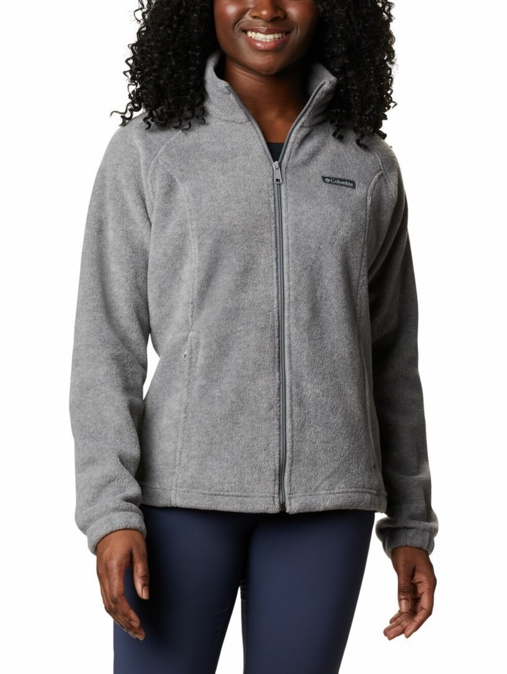 Columbia Benton Springs Fleece Jacket - Grey - Size Small Womens